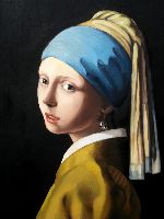 Dáma s perlou (kopie-Vermeer)